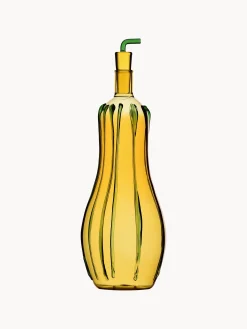 Dispenser aceto e olio in vetro borosilicato fatto a mano Vegetables