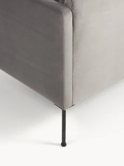 Divanetto angolare in velluto Fluente