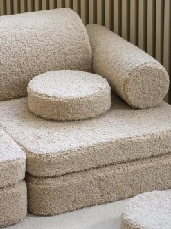 Divanetto da gioco componibile per bambini in teddy fatto a mano Sugar