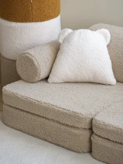 Divanetto da gioco componibile per bambini in teddy fatto a mano Sugar