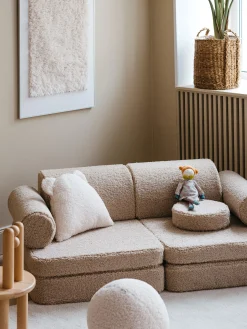 Divanetto da gioco componibile per bambini in teddy fatto a mano Sugar