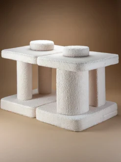 Divanetto da gioco componibile per bambini in teddy fatto a mano Sugar