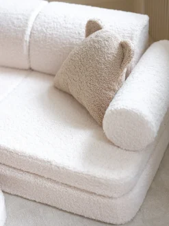 Divanetto da gioco componibile per bambini in teddy fatto a mano Sugar