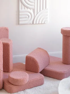 Divanetto da gioco componibile per bambini in teddy fatto a mano Sugar