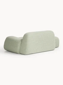 Divano 2 posti in bouclé con chaise longue Wolke