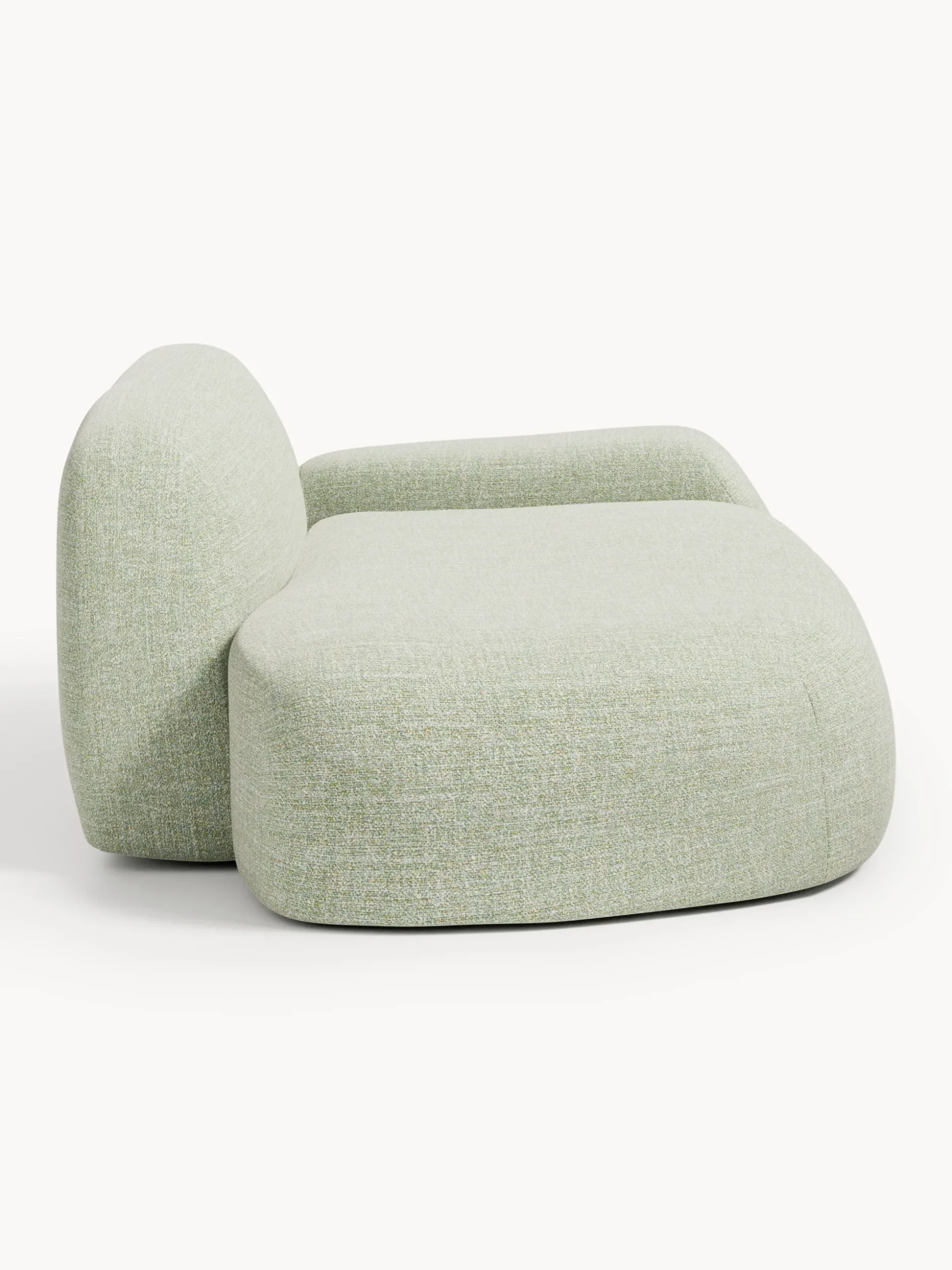 Divano 2 posti in bouclé con chaise longue Wolke