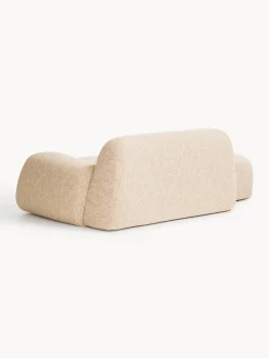 Divano 2 posti in bouclé con chaise longue Wolke