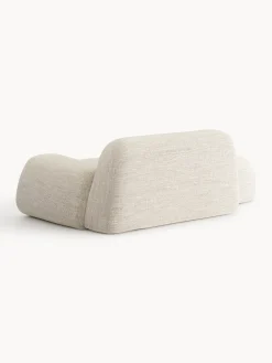 Divano 2 posti in bouclé con chaise longue Wolke