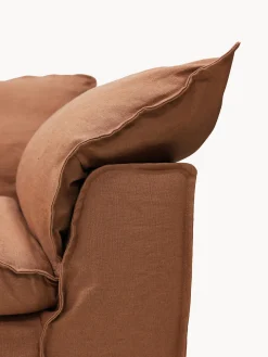 Divano 4 posti in lino Nomad, 305 cm