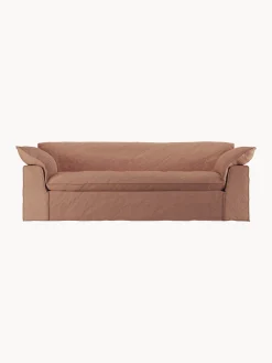 Divano 3 posti in lino Nomad, rosa antico