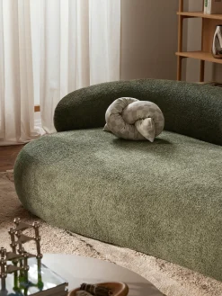 Divano 4 posti in teddy bouclé Alba