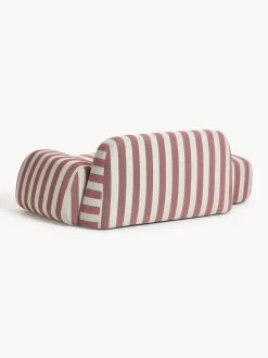 Divano a righe 2 posti con chaise longue Wolke