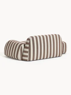 Divano a righe 2 posti con chaise longue Wolke