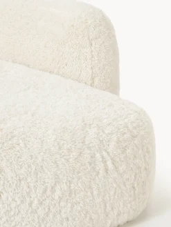 Divano angolare 4 posti componibile XL con chaise longue in teddy Wolke