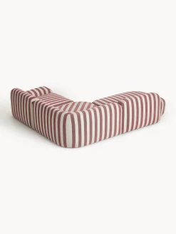Divano angolare componibile 4 posti a righe con chaise longue Wolke