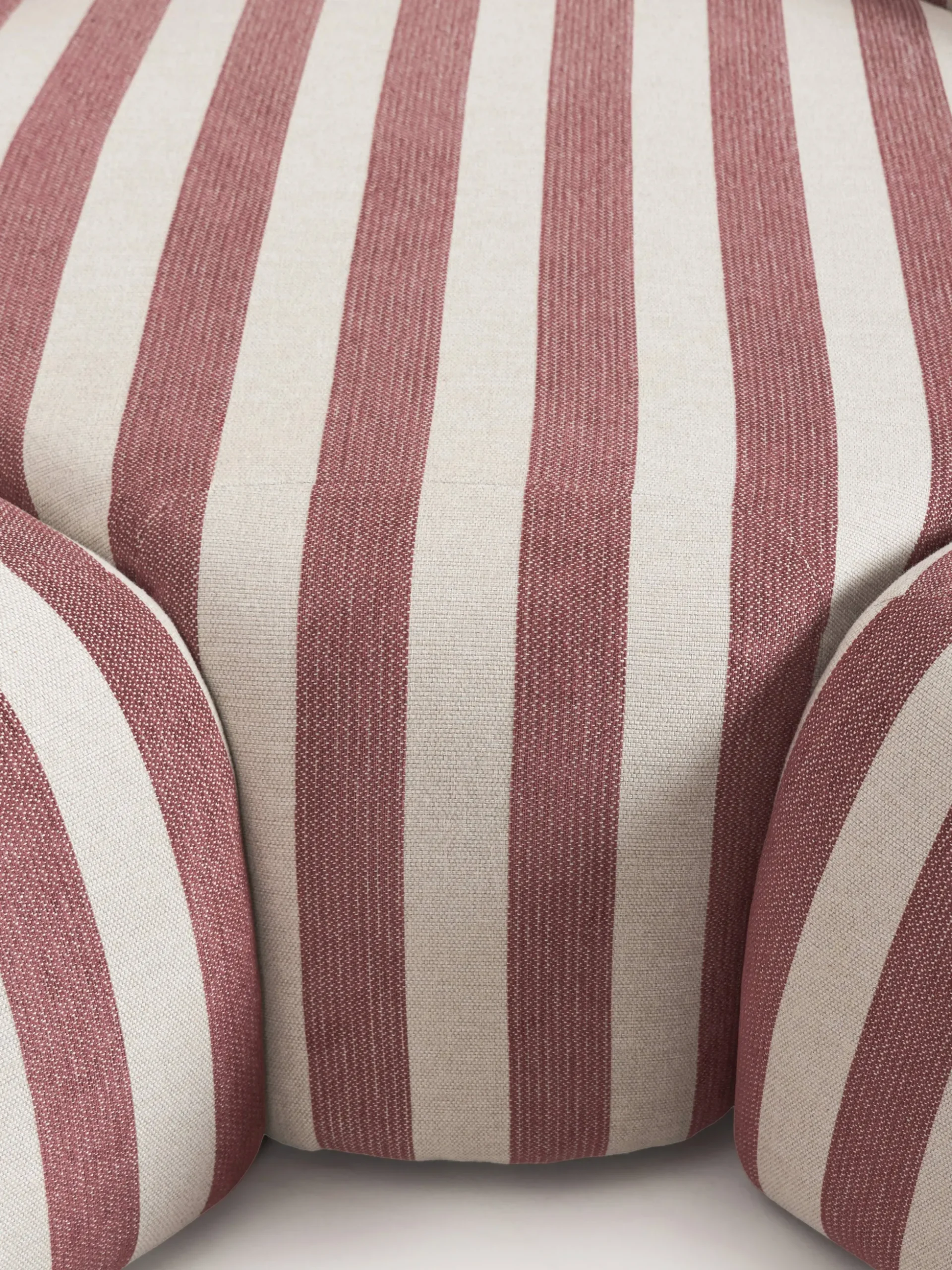 Divano angolare componibile 4 posti a righe con chaise longue Wolke