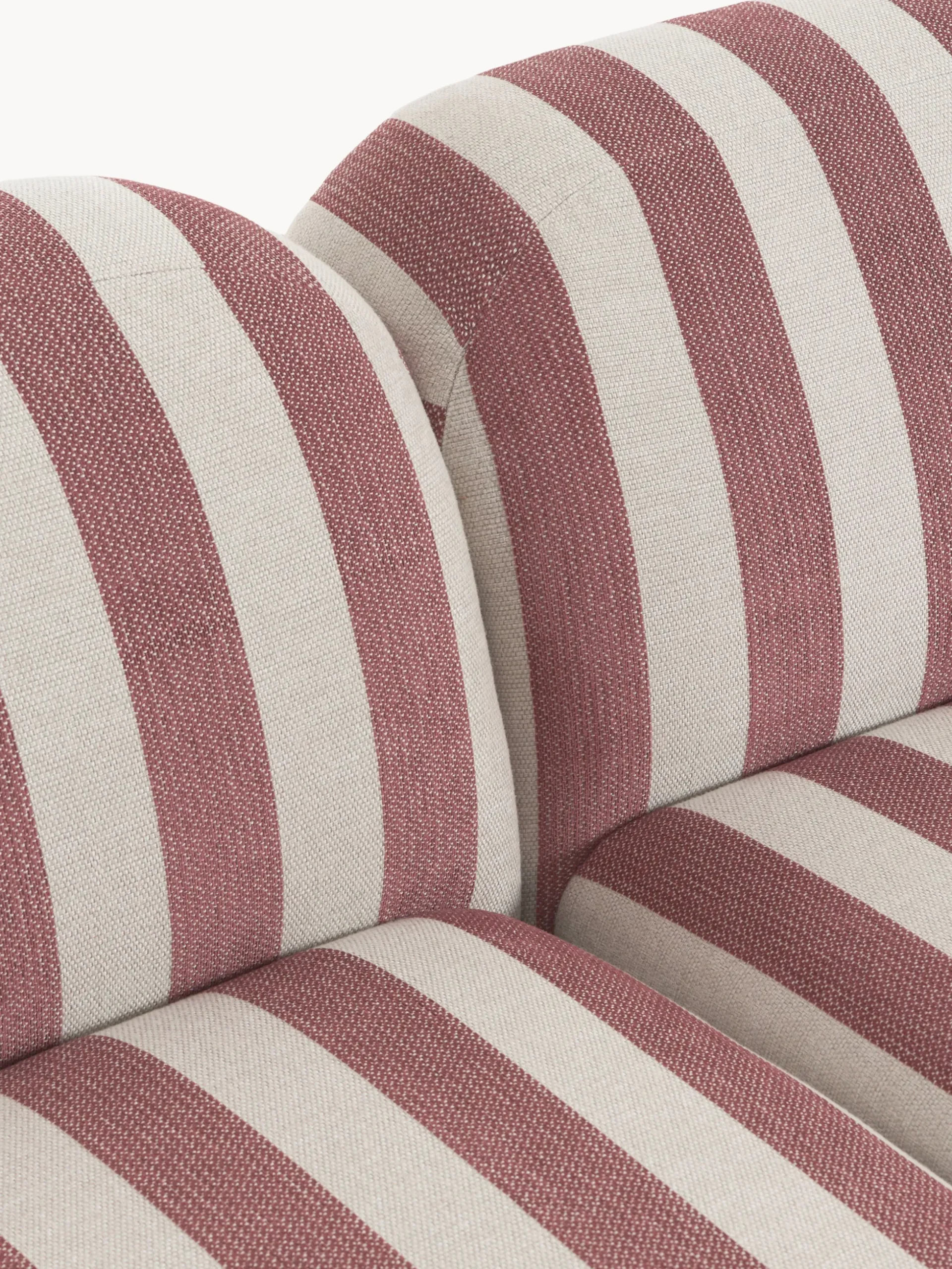 Divano angolare componibile 4 posti a righe con chaise longue Wolke