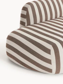 Divano angolare componibile XL a righe con chaise longue Wolke
