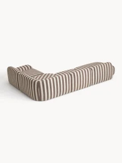 Divano angolare componibile XL a righe con chaise longue Wolke