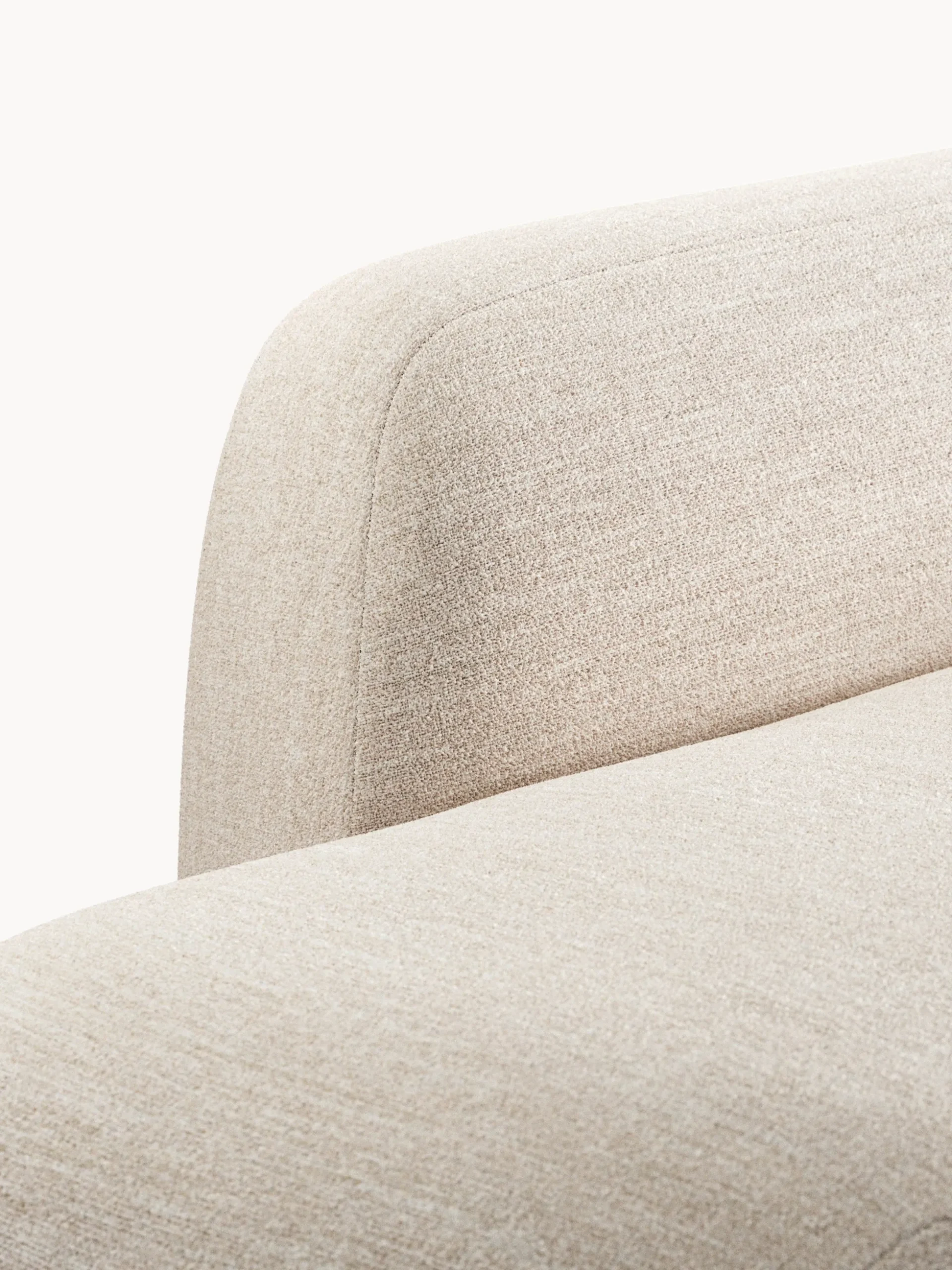 Divano angolare componibile 4 posti in bouclé con chaise longue Wolke