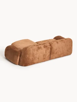 Divano angolare componibile 3 posti in teddy bouclé Wolke