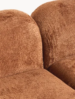 Divano angolare componibile 3 posti in teddy bouclé Wolke