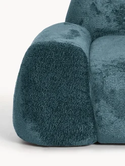 Divano angolare componibile 4 posti in teddy bouclé Wolke