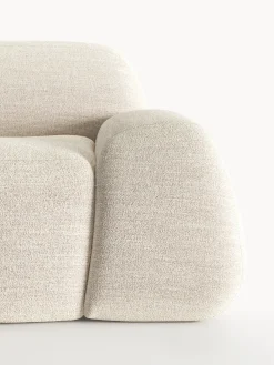 Divano angolare componibile 4 posti in bouclé con chaise longue Wolke