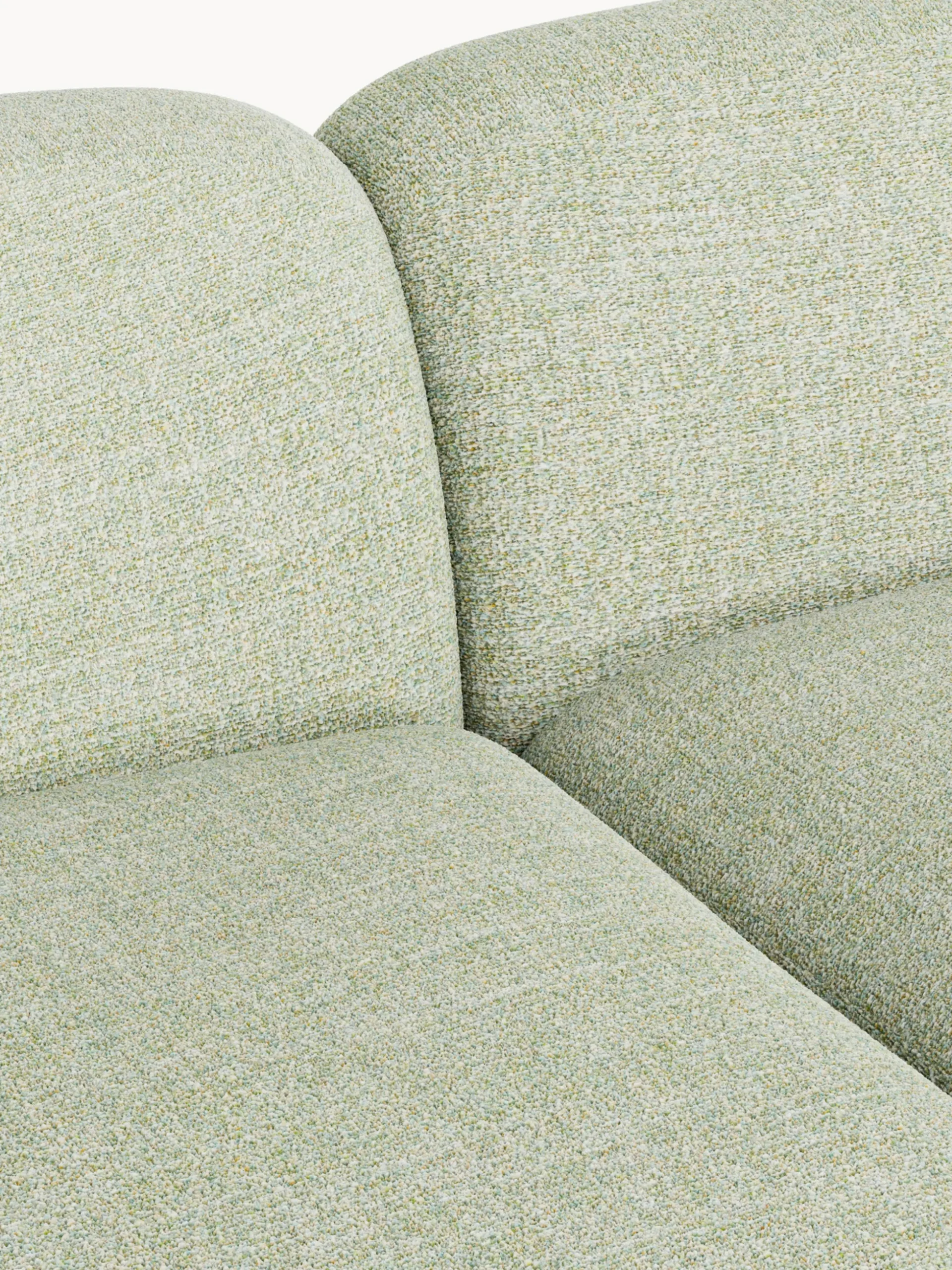 Divano angolare componibile 4 posti in bouclé con chaise longue Wolke