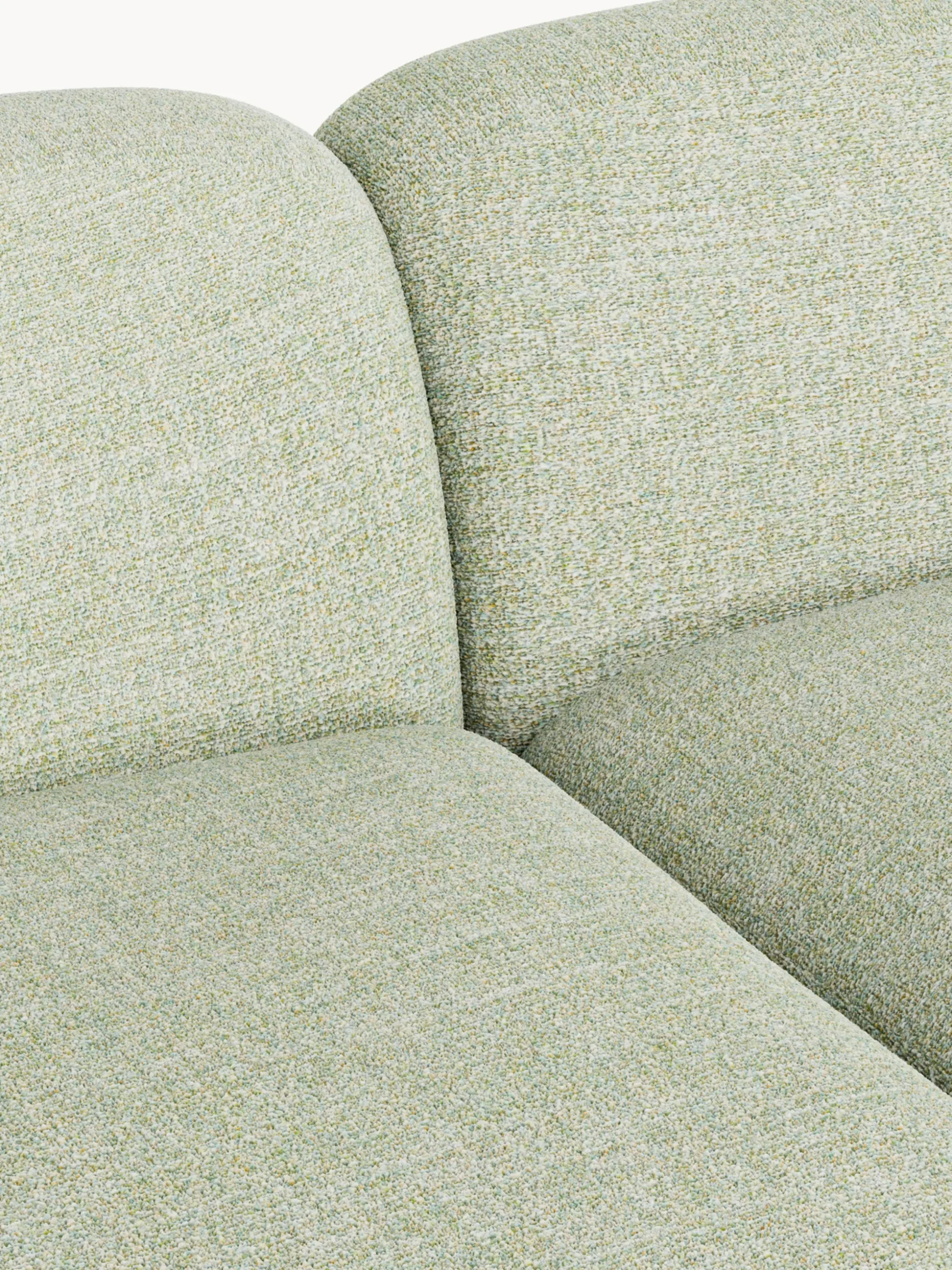 Divano angolare componibile 4 posti in bouclé con chaise longue Wolke
