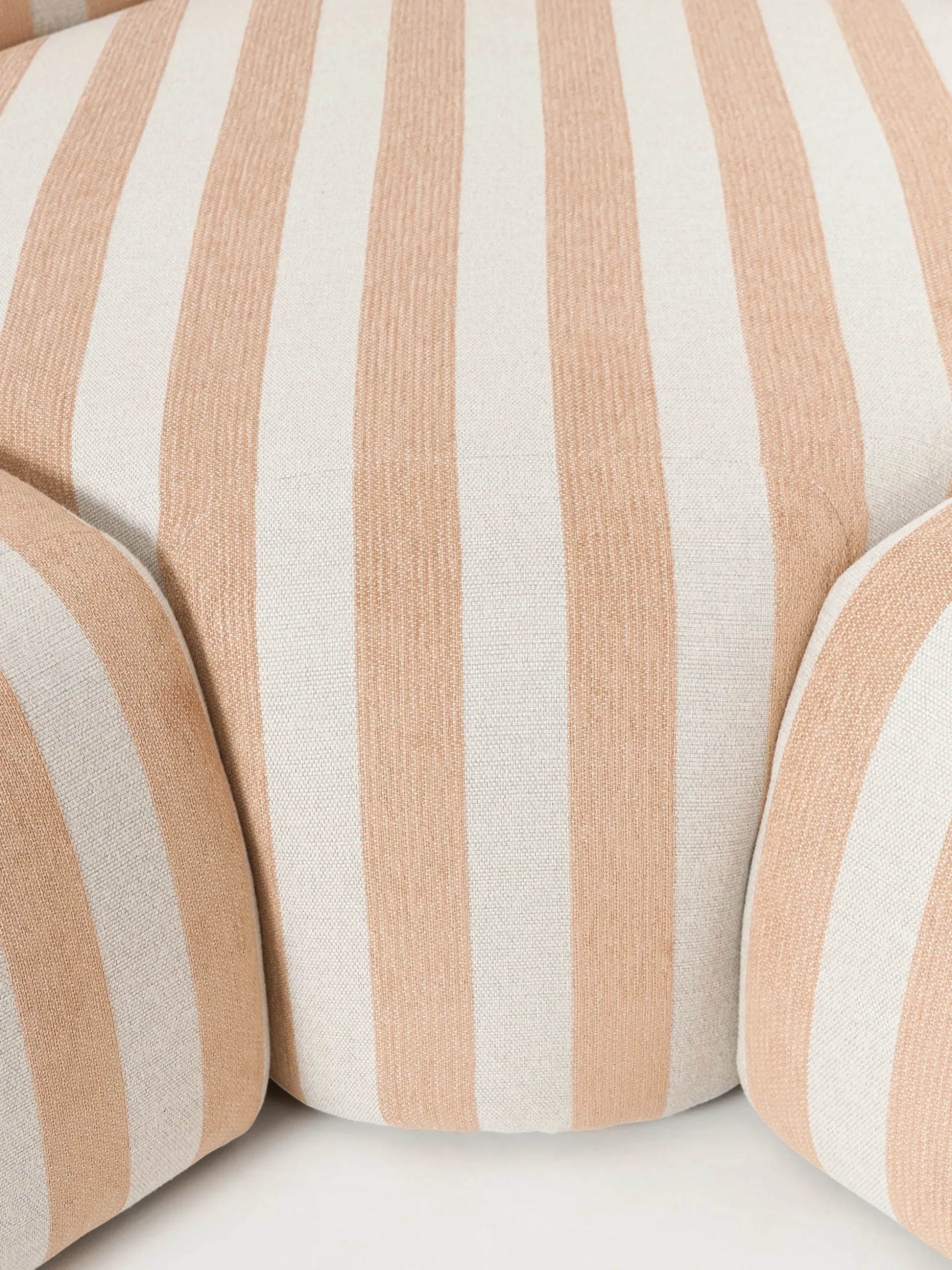 Divano angolare componibile XL a righe con chaise longue Wolke