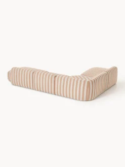 Divano angolare componibile XL a righe con chaise longue Wolke