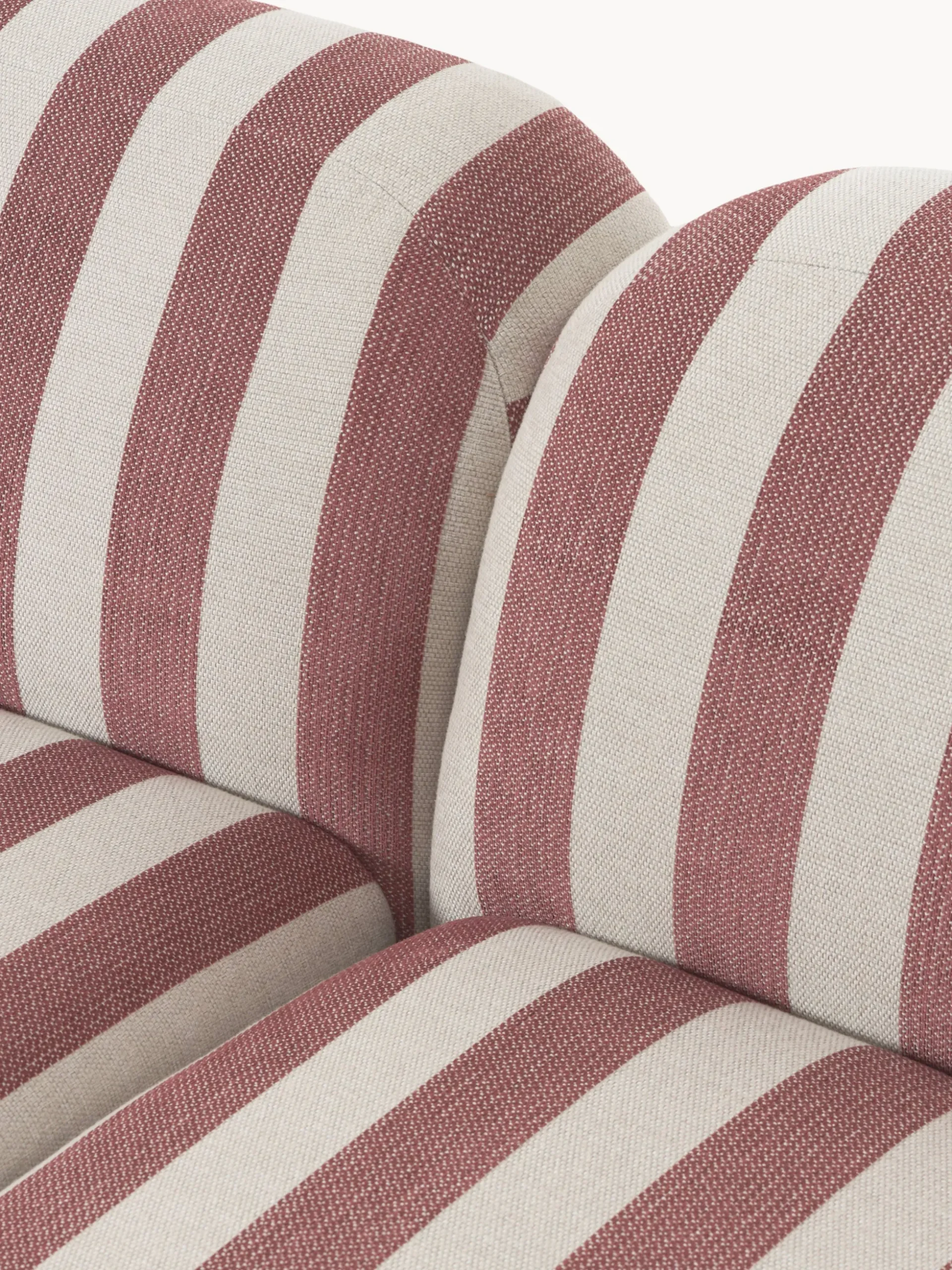 Divano angolare componibile XL a righe con chaise longue Wolke