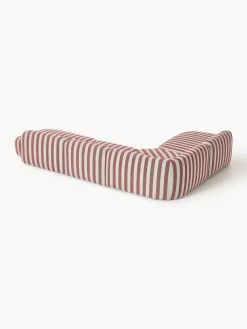 Divano angolare componibile XL a righe con chaise longue Wolke