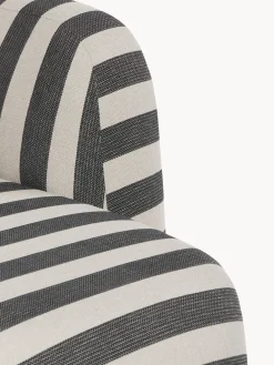 Divano angolare componibile XL a righe con chaise longue Wolke