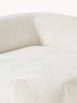 Divano angolare componibile 4 posti con chaise longue in teddy bouclé Wolke
