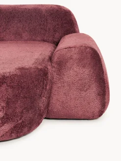Divano angolare componibile 3 posti in teddy bouclé Wolke