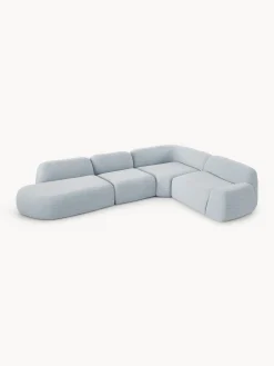 Divano angolare componibile XL in bouclé con chaise longue Wolke
