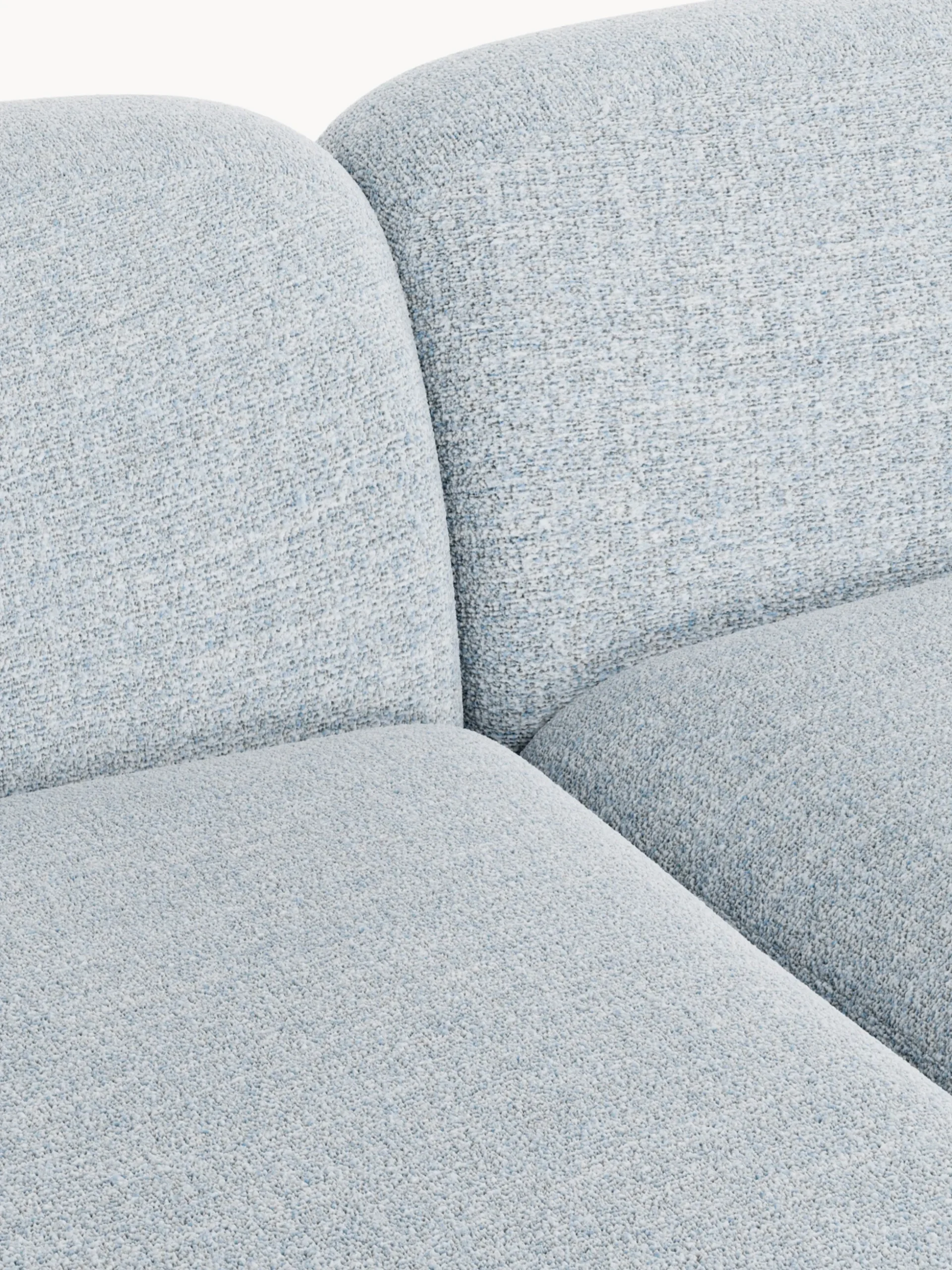 Divano angolare componibile XL in bouclé con chaise longue Wolke