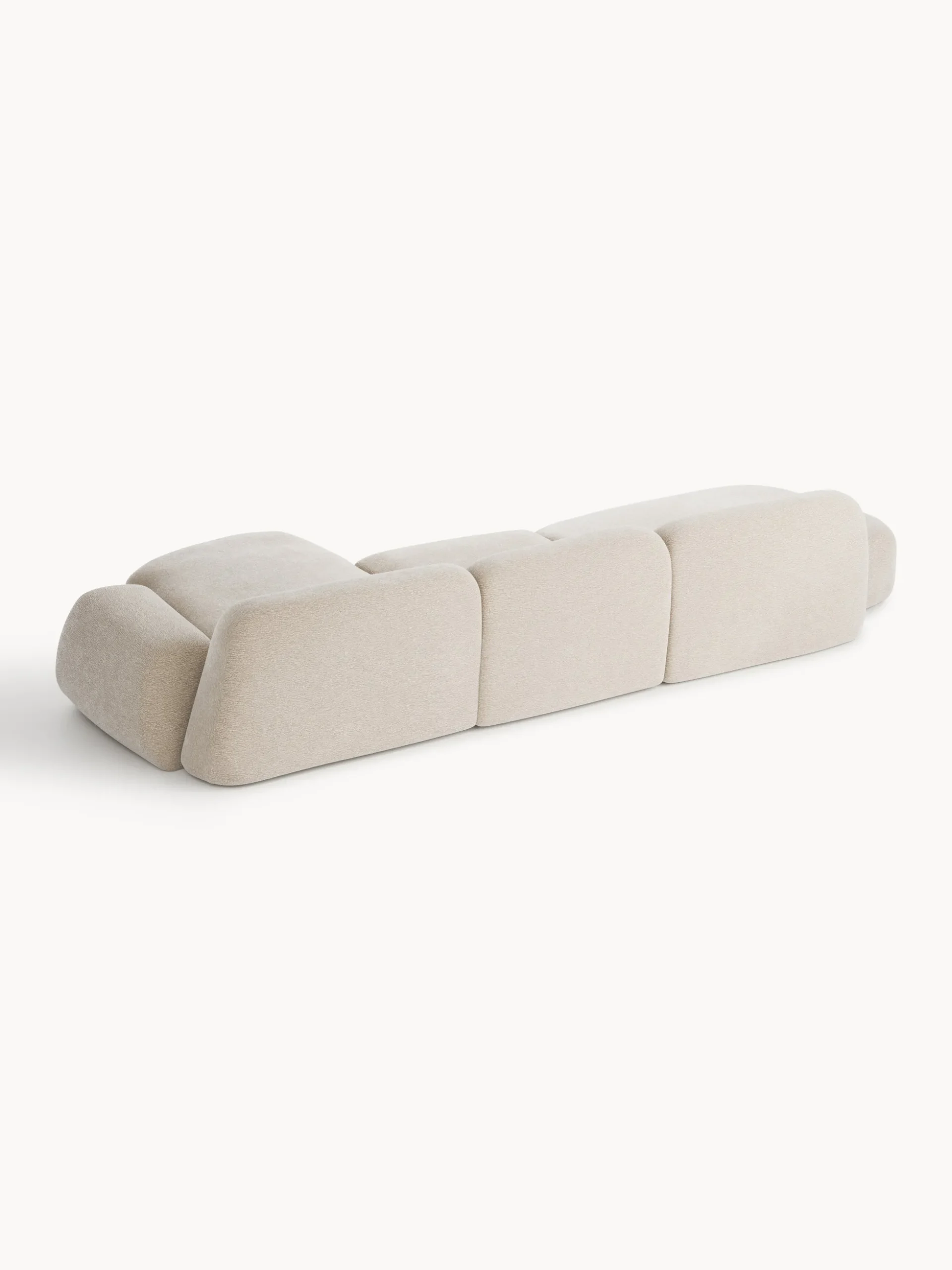 Divano angolare componibile 4 posti con chaise longue Wolke