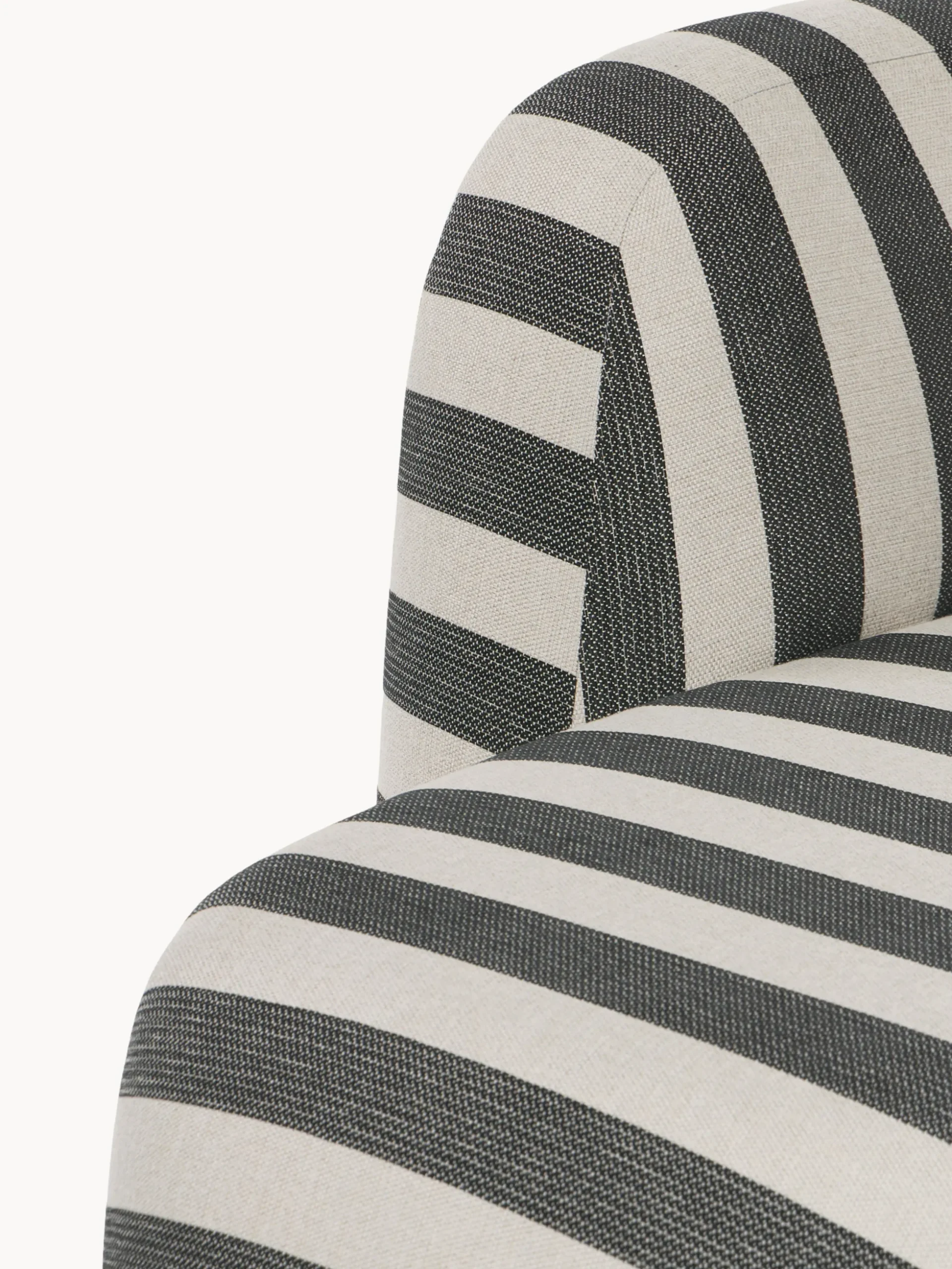 Divano angolare componibile 4 posti a righe con chaise longue Wolke