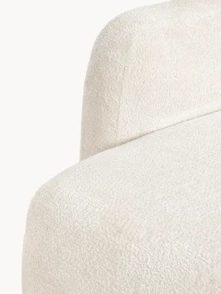 Divano angolare componibile 4 posti con chaise longue in teddy bouclé Wolke