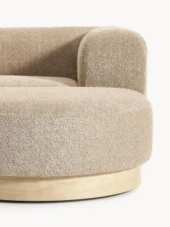 Divano angolare componibile in teddy bouclé Natalie