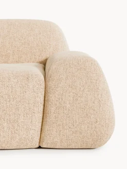 Divano angolare componibile 4 posti in bouclé con chaise longue Wolke