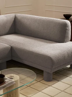 Divano angolare in bouclé Lilo