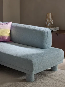 Divano angolare in bouclé Lilo
