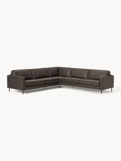 Divano angolare XL in pelle Hunter