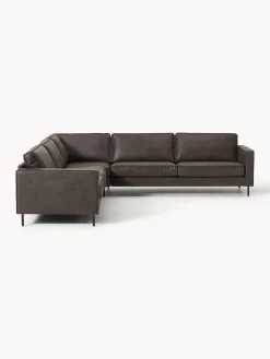 Divano angolare XL in pelle Hunter