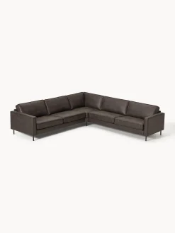 Divano angolare XL in pelle Hunter