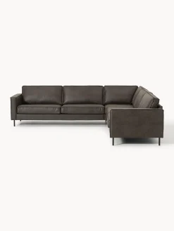 Divano angolare XL in pelle Hunter